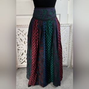 Jeanne Marc Vintage  Multicolor Patterned Women's Skirt Size Sm